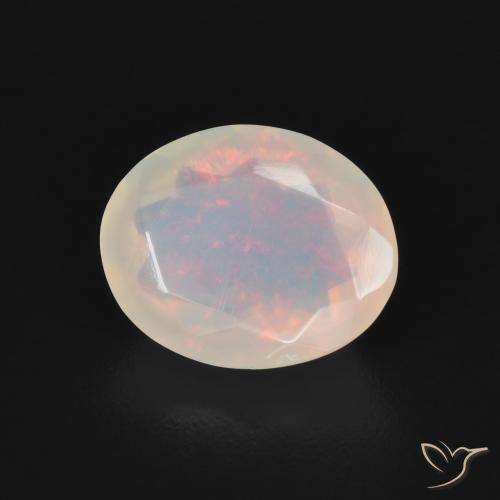Opale Multicolore naturale da 1.44 ct, Ovale, Trasparente