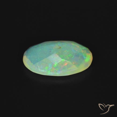 Opale Multicolore naturale da 1.23 ct, Ovale, Trasparente