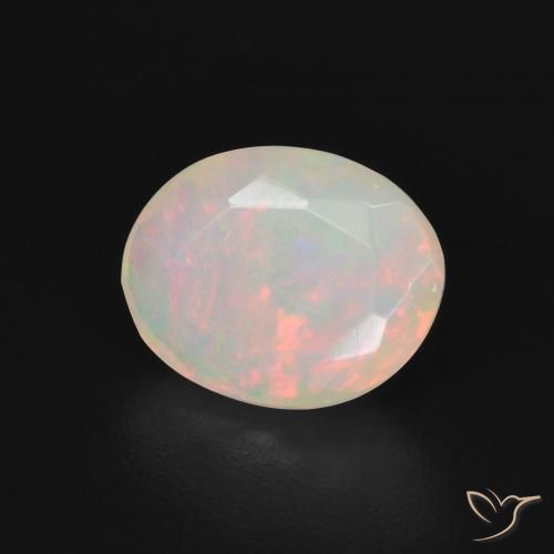 Opale Multicolore naturale da 0.98 ct, Ovale, Traslucido