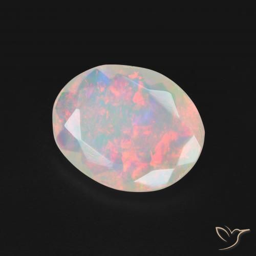 Opale Multicolore naturale da 1.20 ct, Ovale, Traslucido
