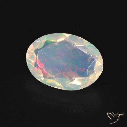 Opale Multicolore naturale da 1.50 ct, Ovale, Trasparente