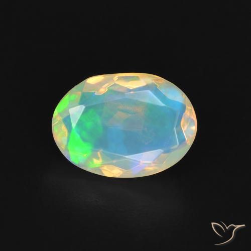 Pietra preziosa opale ovale da 1,18 carati, Opale certificato sciolto DALL'AUSTRALIA, Gemma naturale non trattata, 9,2 x 6,6 mm, Photo A