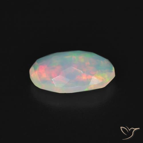 Opale Multicolore naturale da 0.94 ct, Ovale, Trasparente