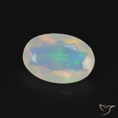 Opale Multicolore naturale da 1.12 ct, Ovale, Trasparente
