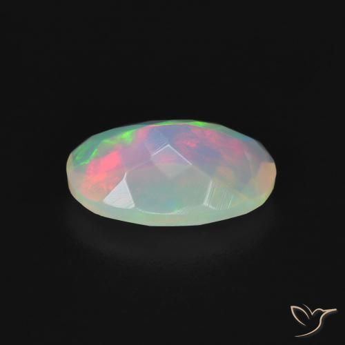 Opale Multicolore naturale da 1.12 ct, Ovale, Trasparente