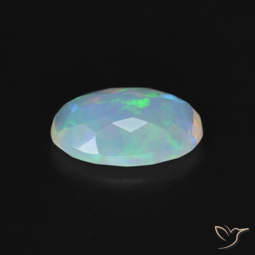 Opale Multicolore naturale da 1.03 ct, Ovale, Trasparente