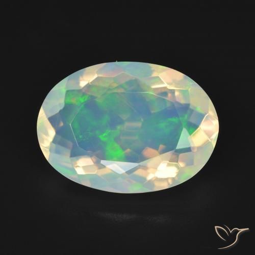 4.01ct Naturale Multicolore Opale, Ovale, Trasparente