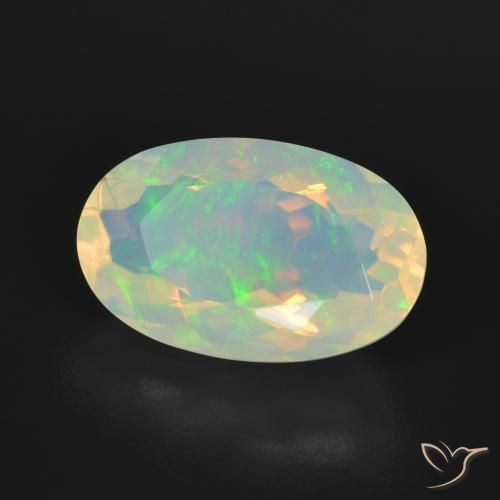 Opale Multicolore naturale da 3.45 ct, Ovale, Trasparente