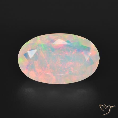3.57ct Naturale Multicolore Opale, Ovale, Trasparente
