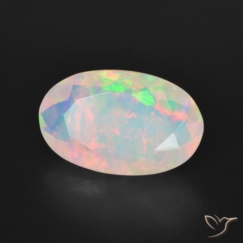 Opale Multicolore naturale da 3.57 ct, Ovale, Trasparente
