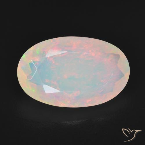 4.25ct Naturale Multicolore Opale, Ovale, Trasparente