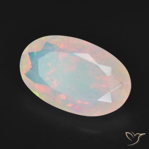 Opale Multicolore naturale da 4.25 ct, Ovale, Trasparente