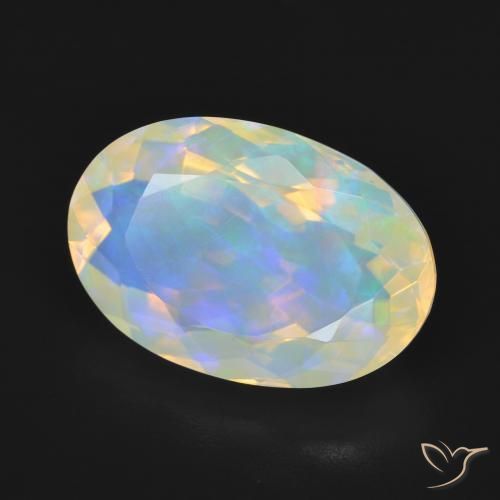 Opale Multicolore naturale da 5.06 ct, Ovale, Trasparente