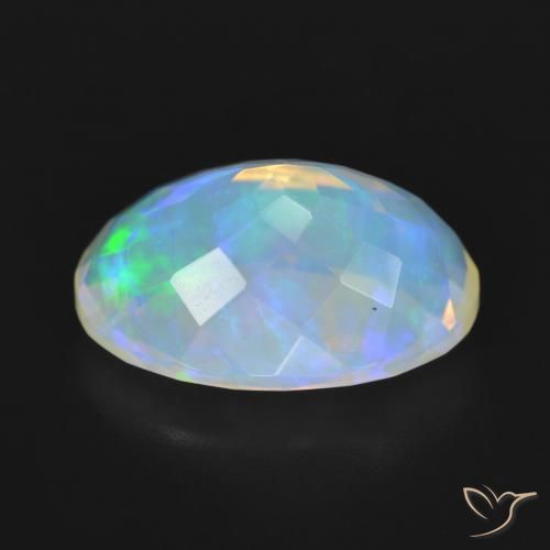 Opale Multicolore naturale da 5.06 ct, Ovale, Trasparente