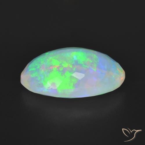 Opale Multicolore naturale da 5.13 ct, Ovale, Trasparente