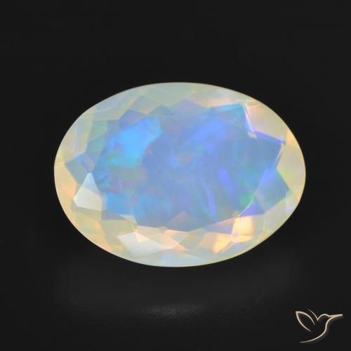 3.54ct Naturale Multicolore Opale, Ovale, Trasparente