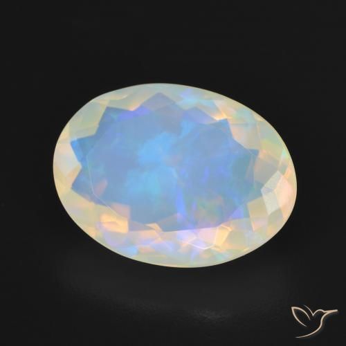 Opale Multicolore naturale da 3.54 ct, Ovale, Trasparente