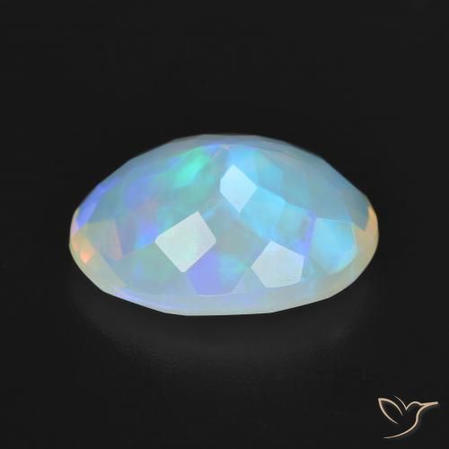 Opale Multicolore naturale da 3.54 ct, Ovale, Trasparente