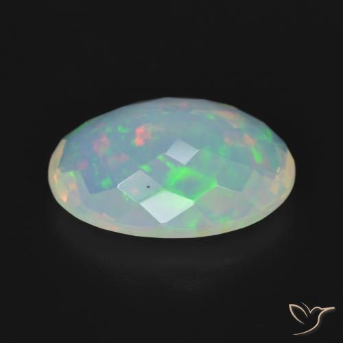 Opale Multicolore naturale da 5.16 ct, Ovale, Trasparente