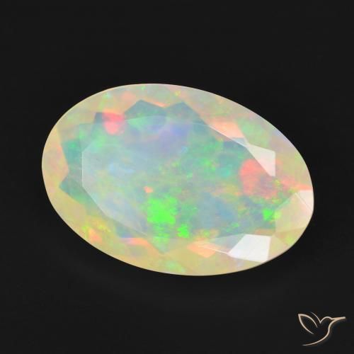 Opale Multicolore naturale da 3.93 ct, Ovale, Trasparente