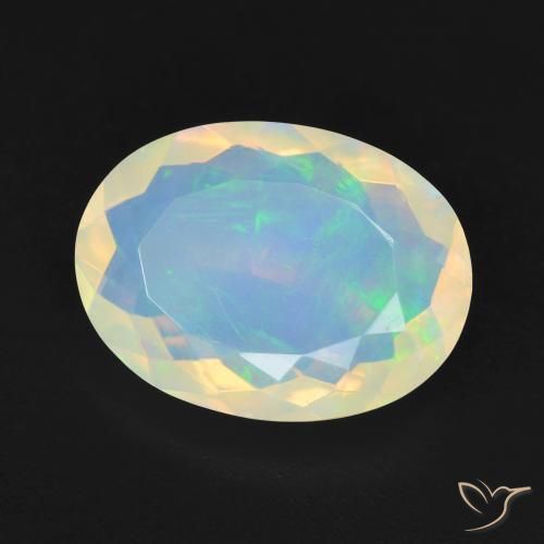 Opale Multicolore naturale da 3.89 ct, Ovale, Trasparente
