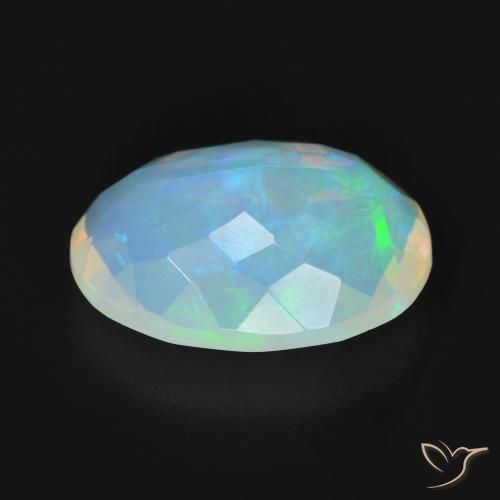 Opale Multicolore naturale da 3.89 ct, Ovale, Trasparente