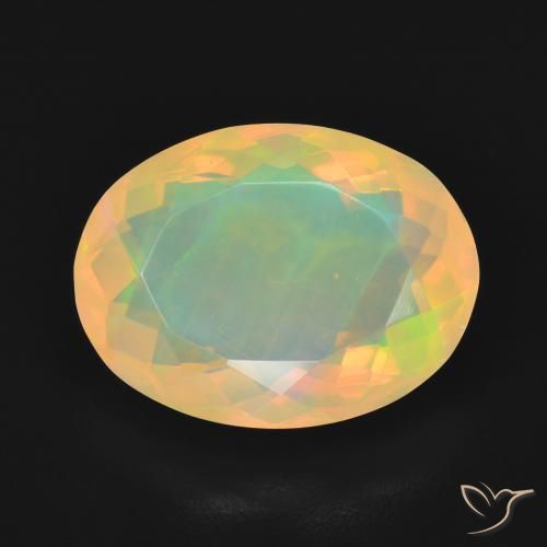 4.16ct Naturale Multicolore Opale, Ovale, Trasparente