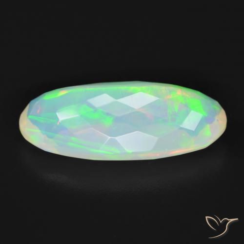 Opale Multicolore naturale da 4.21 ct, Ovale, Trasparente