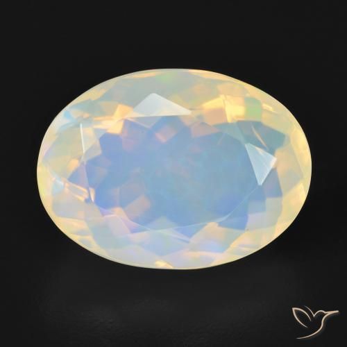 4.69ct Naturale Multicolore Opale, Ovale, Trasparente