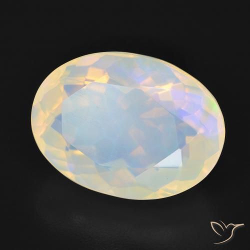 Opale Multicolore naturale da 4.69 ct, Ovale, Trasparente