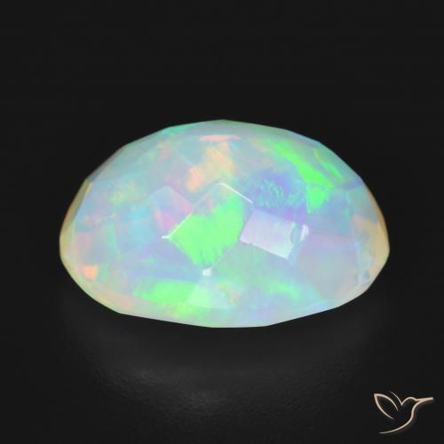 Opale Multicolore naturale da 4.19 ct, Ovale, Trasparente