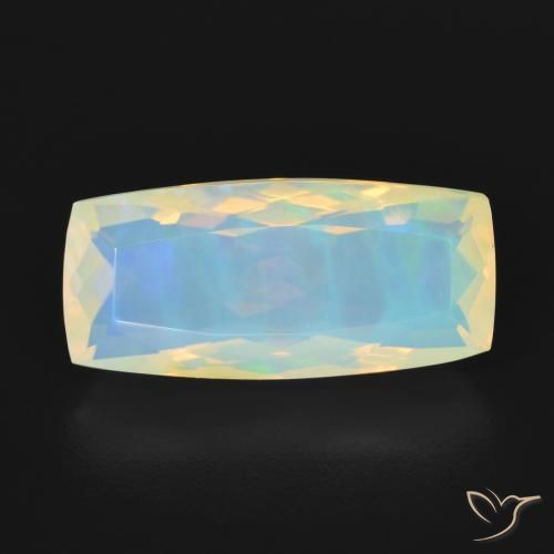 3.27ct Naturale Multicolore Opale, Cuscino, Trasparente, Photo A