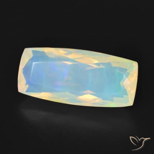 Opale Multicolore naturale da 3.27 ct, Cuscino, Trasparente