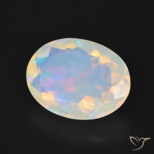 Opale Multicolore naturale da 3.67 ct, Ovale, Trasparente