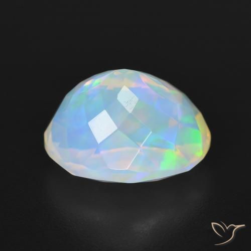 Opale Multicolore naturale da 3.90 ct, Ovale, Trasparente