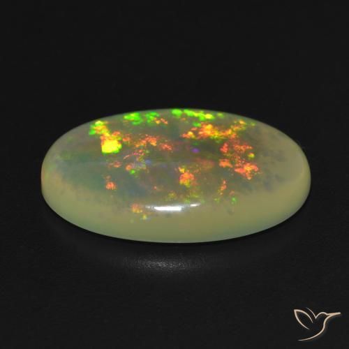 Opale Multicolore naturale da 4.41 ct, Ovale, Traslucido