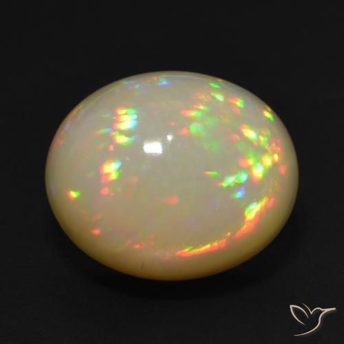 10.12ct Naturale Multicolore Opale, Ovale, Opaco