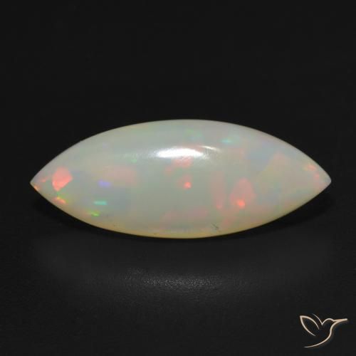 3.05ct Naturale Multicolore Opale, Taglio marquise, Traslucido