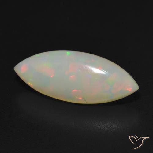 Opale Multicolore naturale da 3.05 ct, Taglio marquise, Traslucido