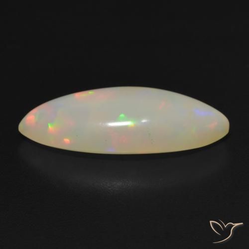 Opale Multicolore naturale da 3.05 ct, Taglio marquise, Traslucido