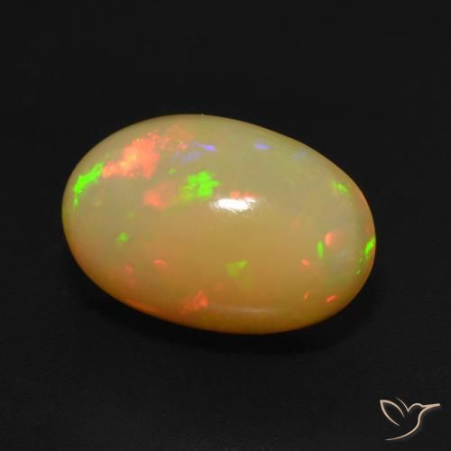 Opale Multicolore naturale da 3.96 ct, Ovale, Traslucido