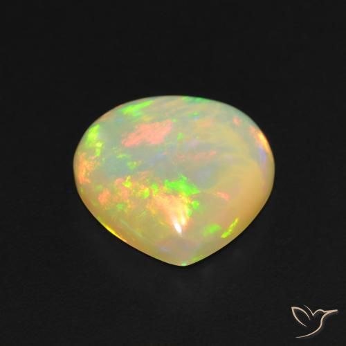 Opale Multicolore naturale da 2.85 ct, Forma a pera, Traslucido