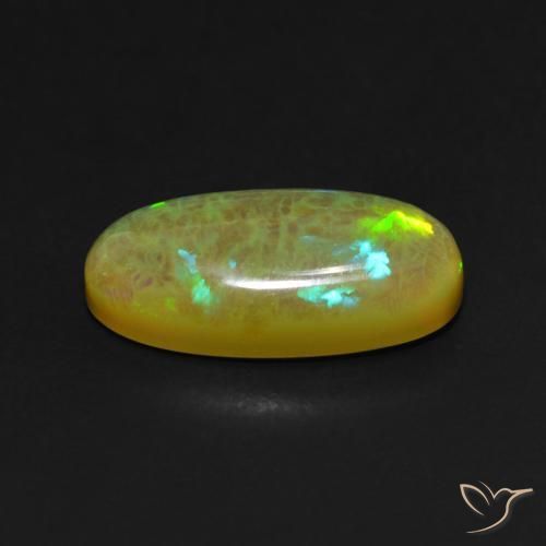 Opale Multicolore naturale da 4.63 ct, Ovale, Traslucido