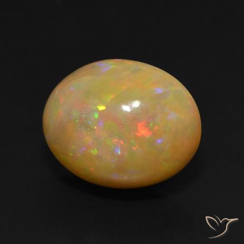 Opale Multicolore naturale da 5.88 ct, Ovale, Traslucido