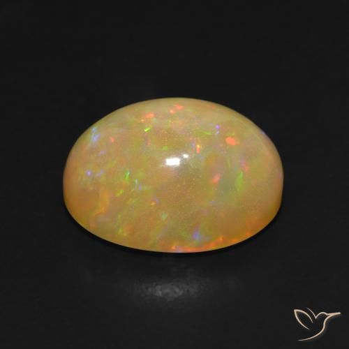 Opale Multicolore naturale da 5.88 ct, Ovale, Traslucido