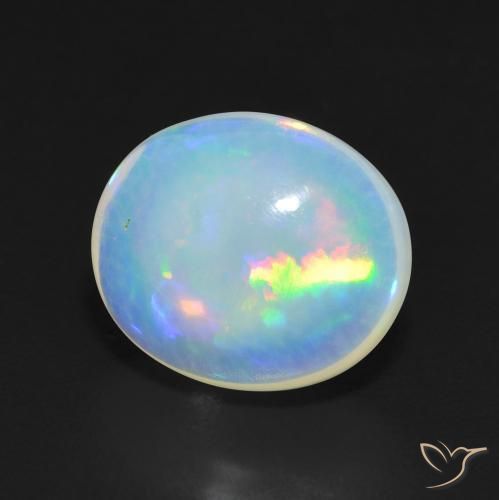Opale Multicolore naturale da 4.91 ct, Ovale, Traslucido