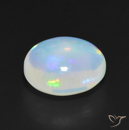 Opale Multicolore naturale da 4.91 ct, Ovale, Traslucido