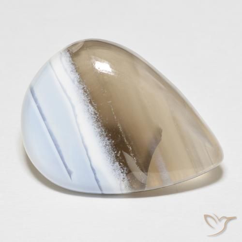 Opale naturale multicolore da 17,99 ct, taglio a pera, opaco