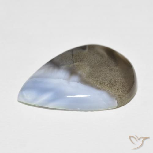 Opale Multicolore naturale da 24.70 ct, Forma a pera, Opaco