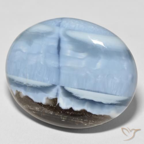 Opale Multicolore Blu naturale da 35.49 ct, Ovale, Opaco